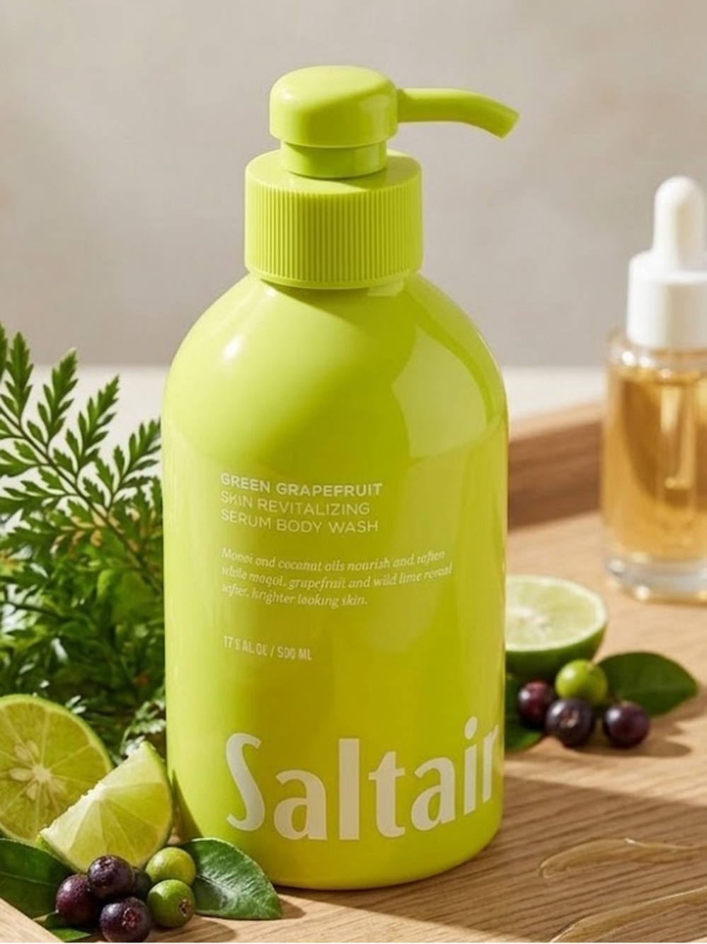 Saltair Green Grapefruit Skin Revitalizing serum Body Wash 17 FL OZ